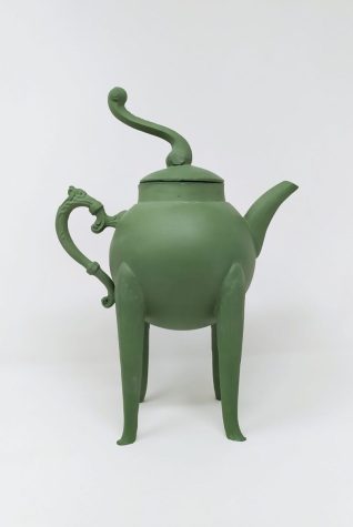 Dark Green Teapot, 2021. Porcelain, H 24cm x W 22cm (SOLD)