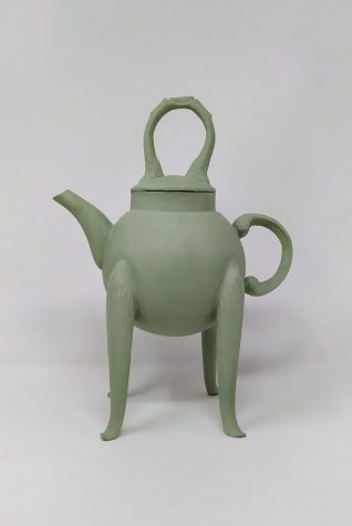 Light Green Teapot, 2021. Porcelain, H 25cm x W 22cm