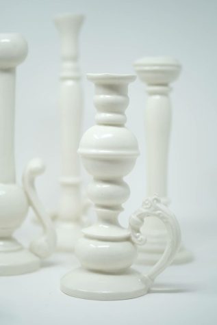 Candle Stick with Handle: H 18cm